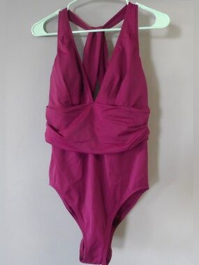 Adore Me Women's Bathing Suit Swimwear One Piece Magenta Size 1X